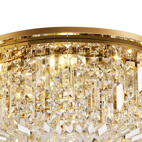 Zula Round Flush Chandelier 8 Light